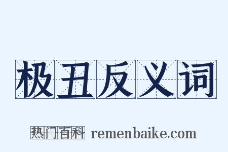 极丑反义词是什么意思的图片